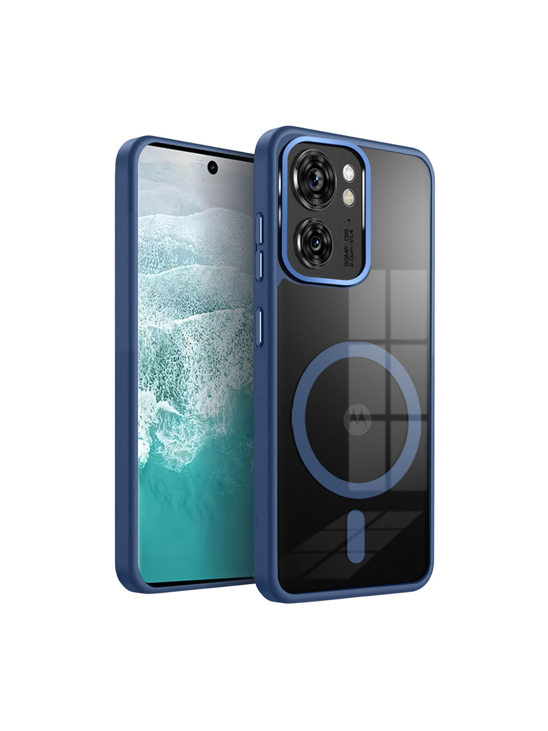 Karwan Unisex Solid Moto Edge 40 Back Case