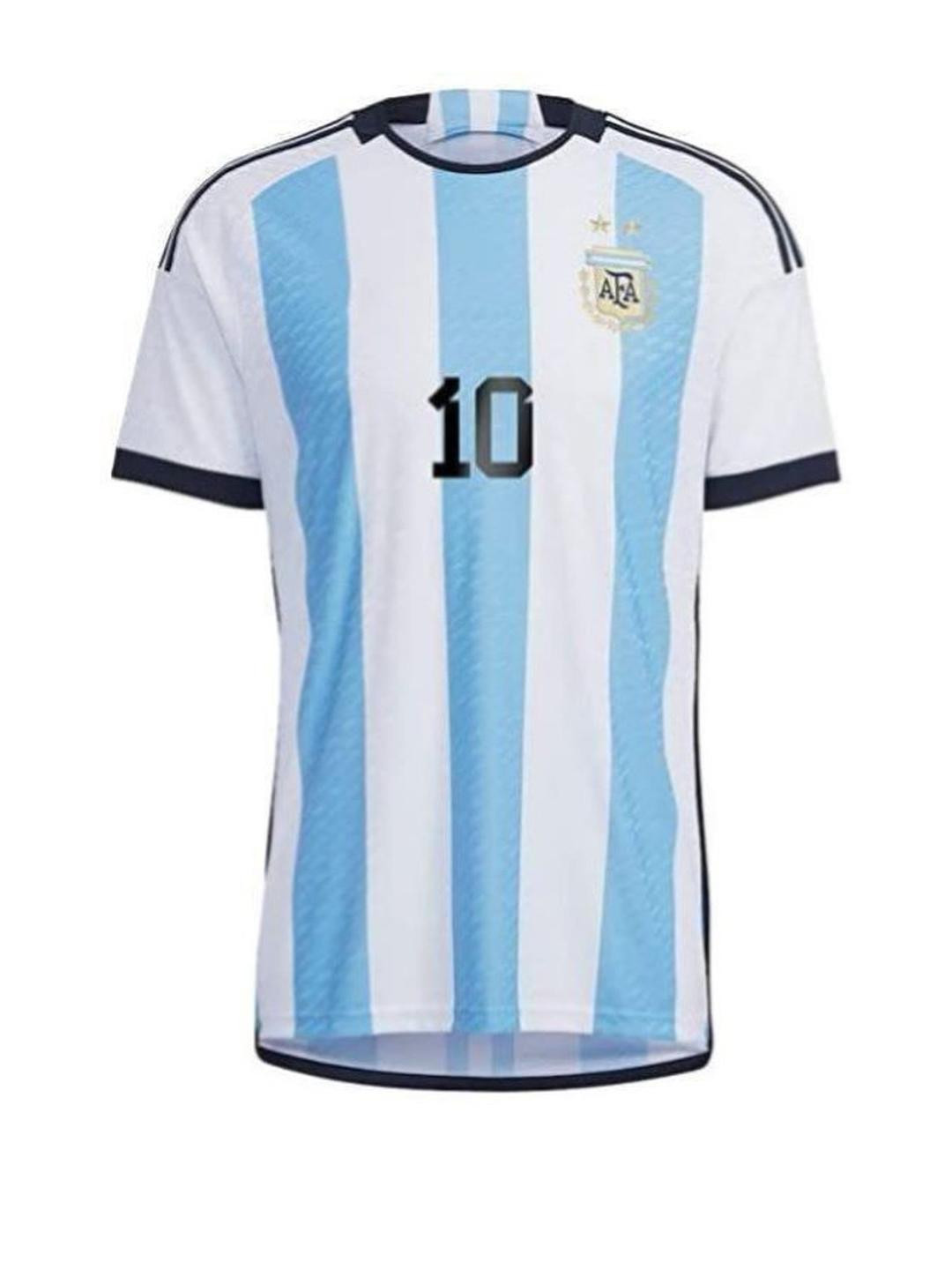 dostitch Girls Lionel Messi Striped T-shirt