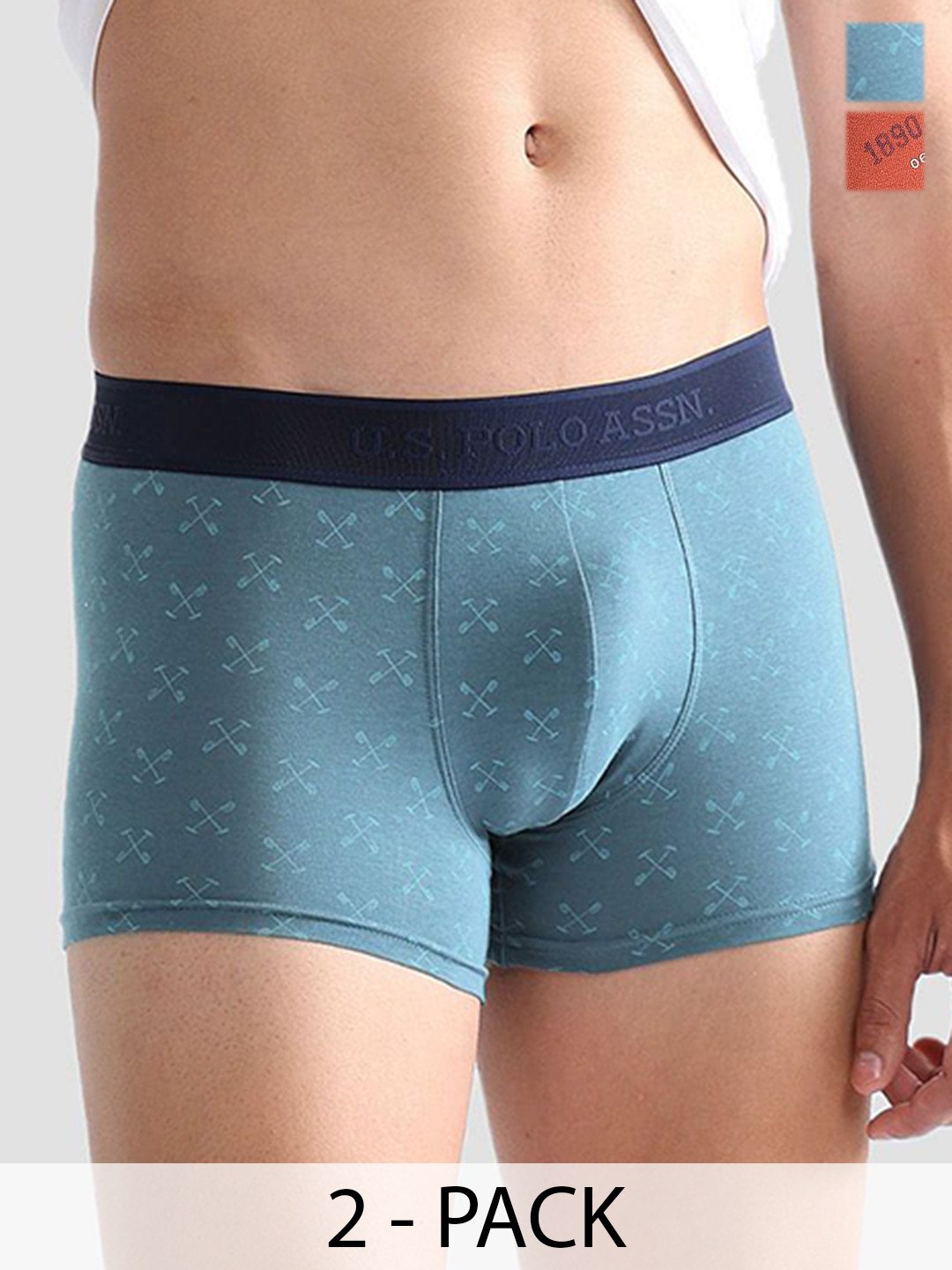 U.S. Polo Assn. Pack Of 2 Printed Trunks OET16-BR0-P2