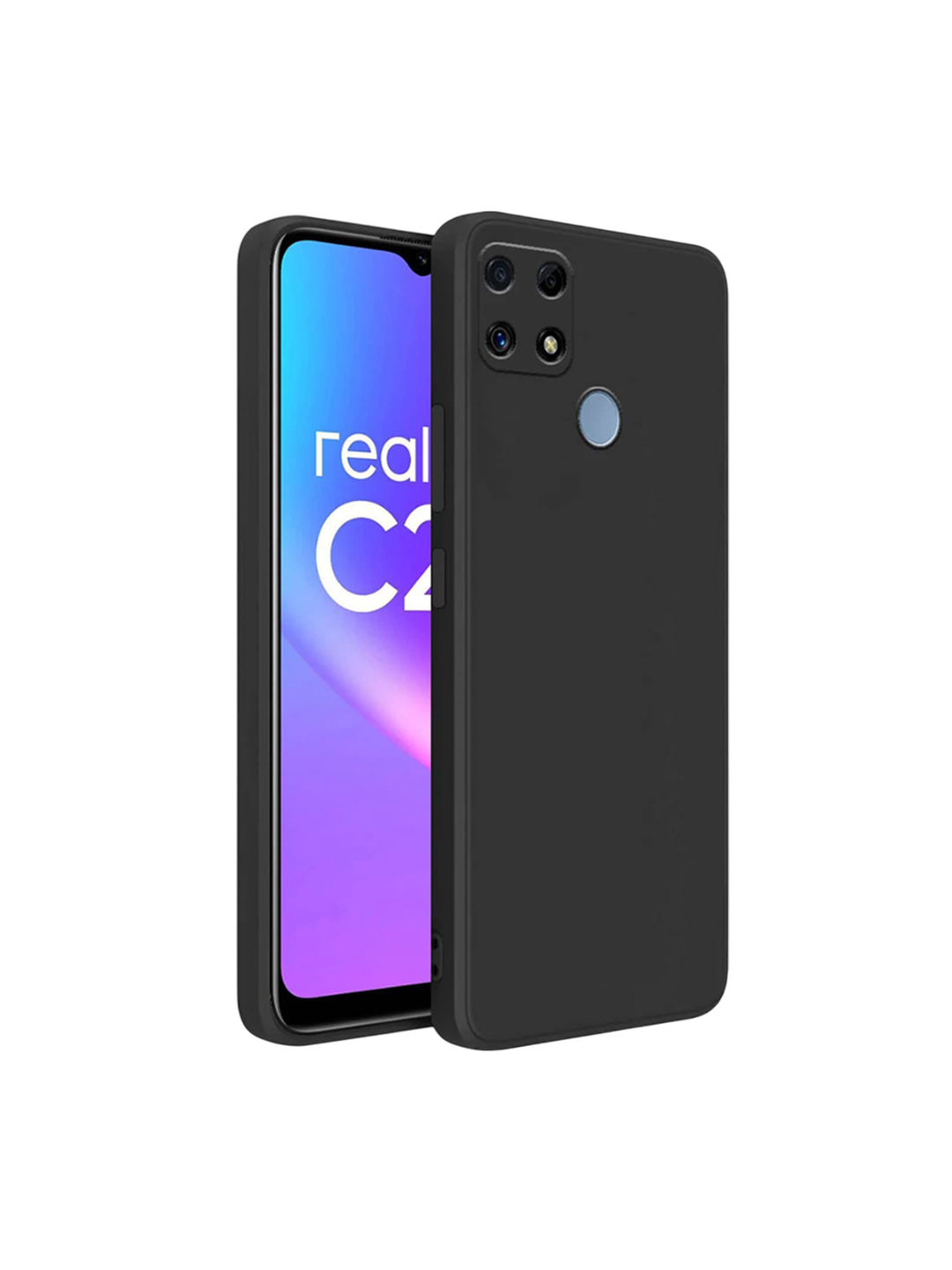 LIRAMARK Realme C21 Silicone Soft Back Cover Case
