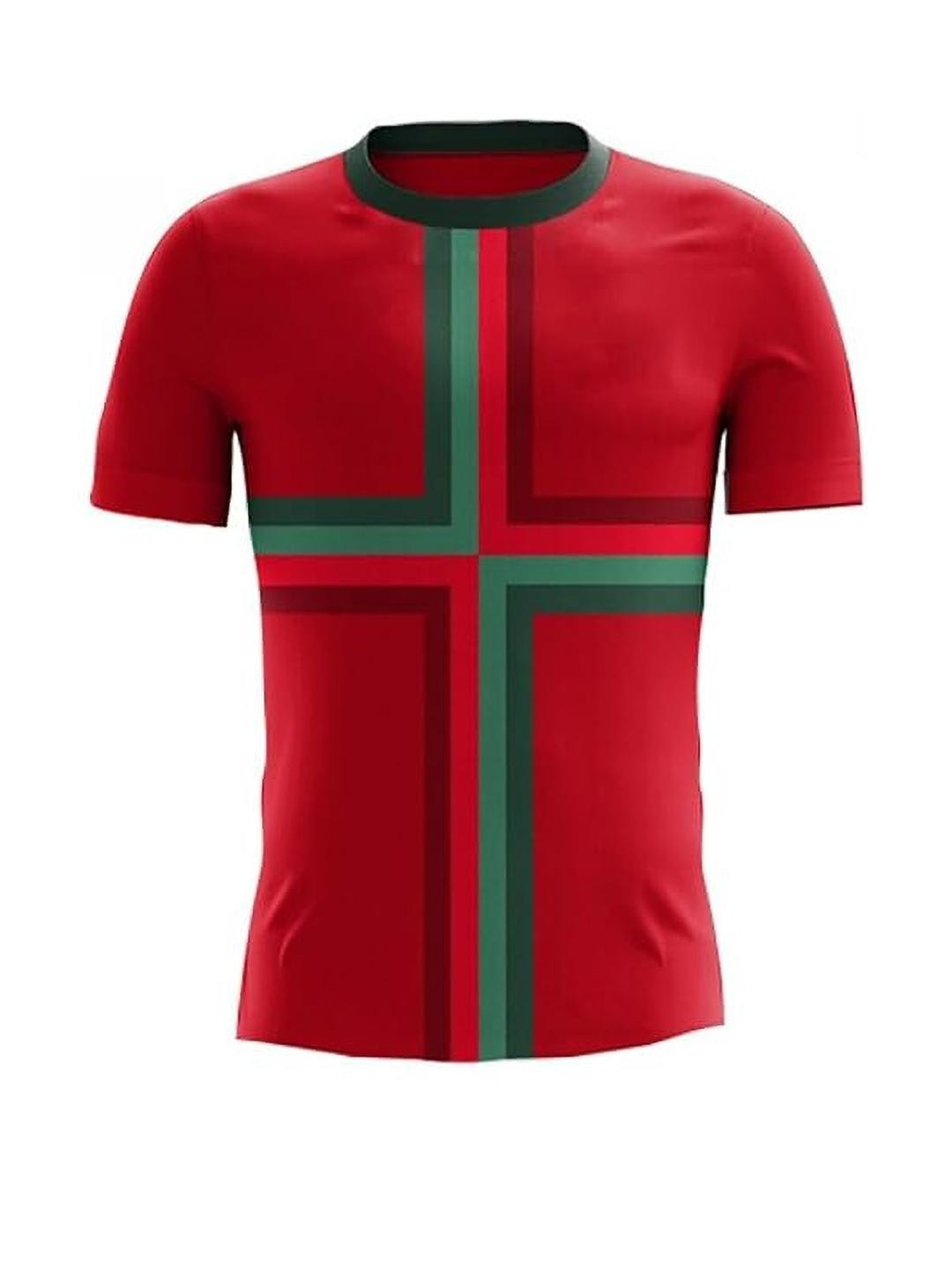 dostitch Girls Red Tshirts