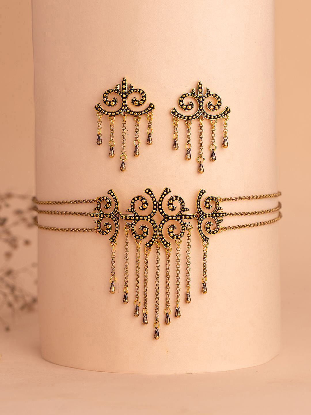 Fringes Fall For Fringe Choker Set