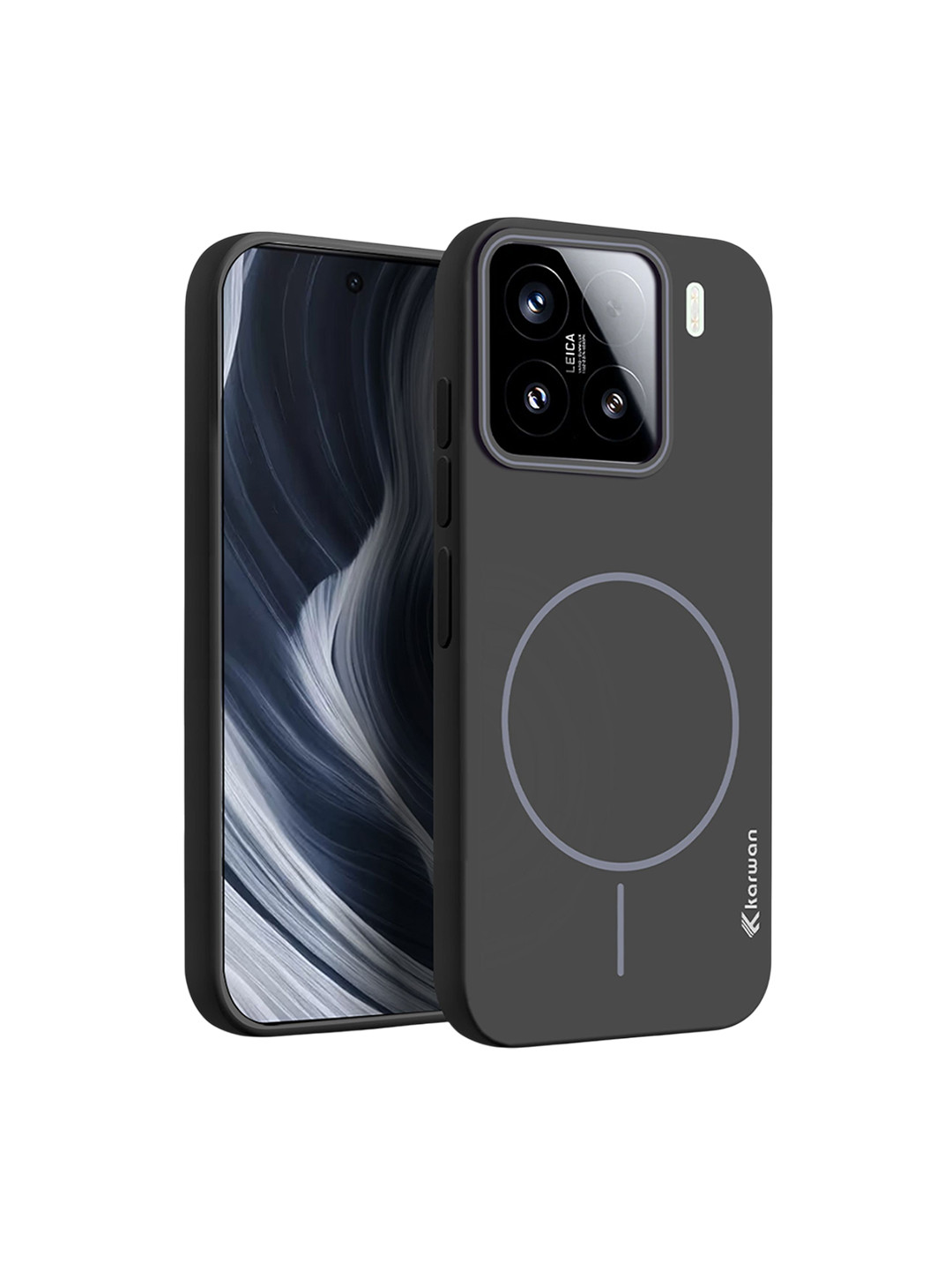 Karwan Unisex Solid Mi 15 Mag-Safe Back Case