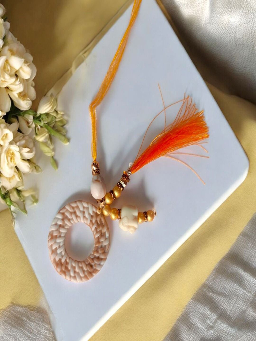 AccessHer Elephant Charm Rakhi for Bhabhi