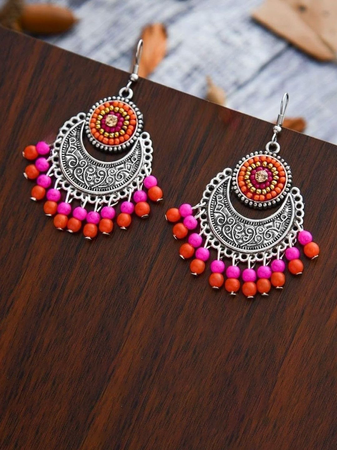 Dev Fashion Contemporary Multicolor Drop Earrings