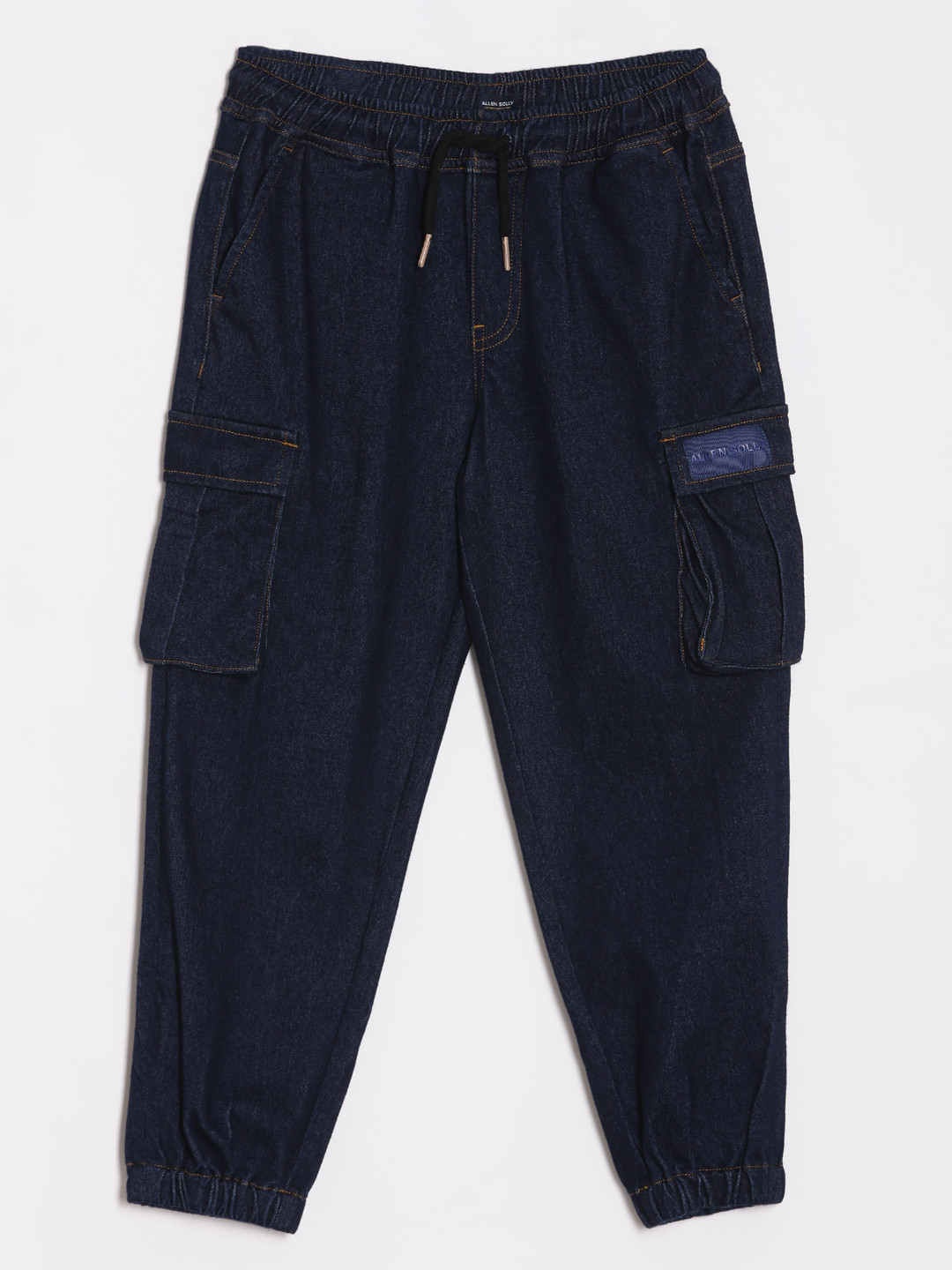 Allen Solly Junior Boys Jogger High-Rise Stretchable Jeans