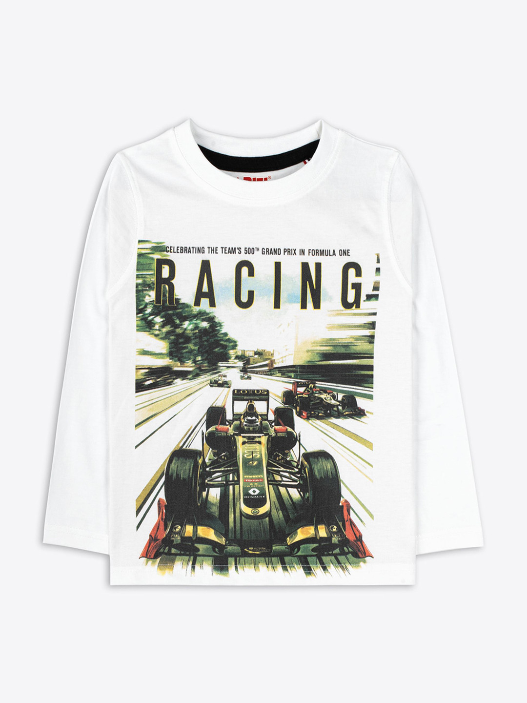 ariel Boys Typography Printed Round Neck Cotton T-shirt