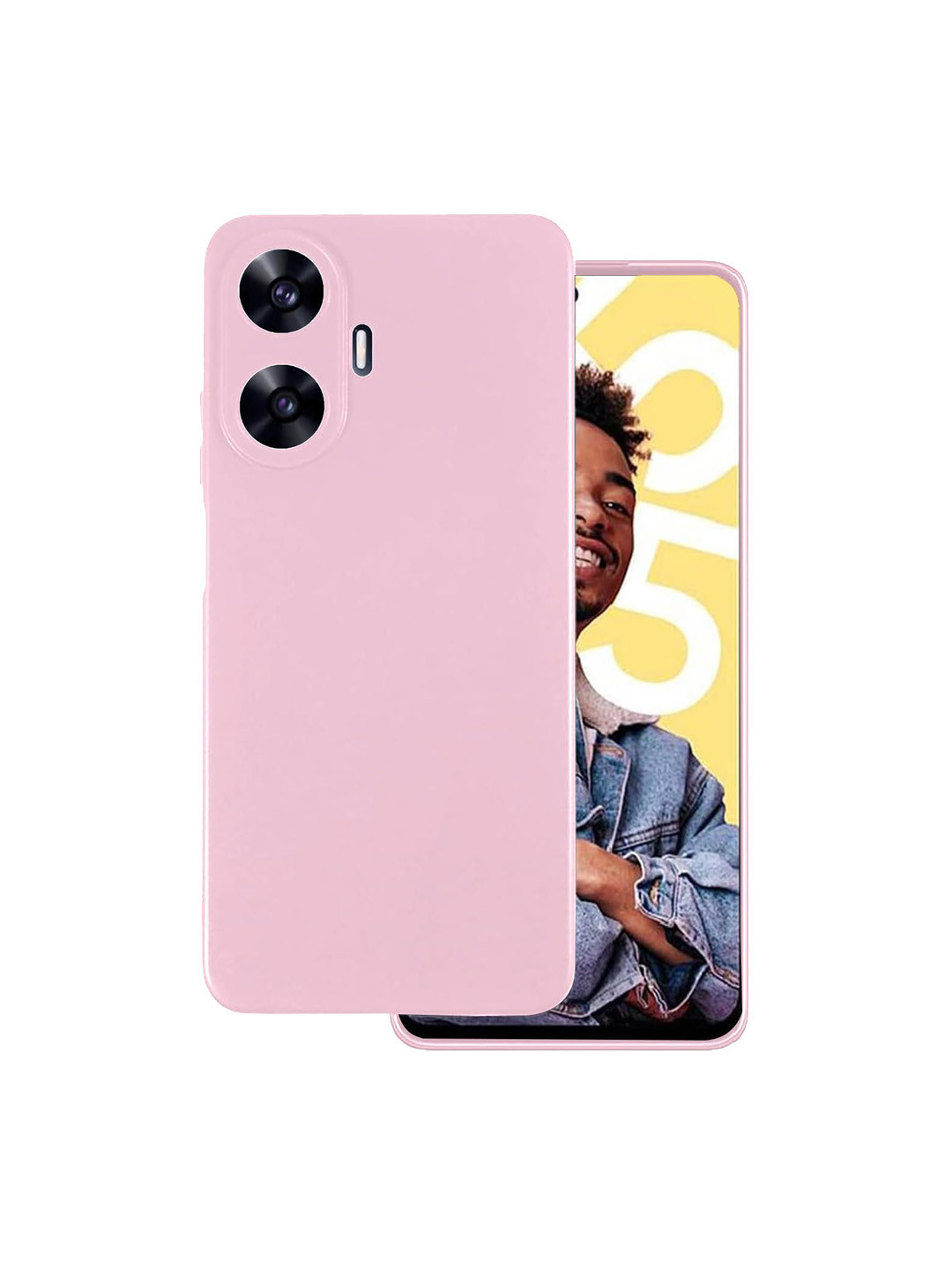 LIRAMARK Realme C55 4G / Narzo N55 4G Silicone Soft Back Case