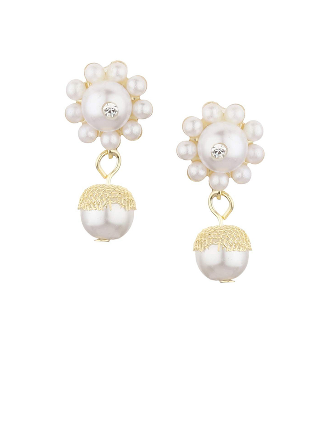 FirstBlush Contemporary Clip-On Gold-Plated Non-Piercing Earrings