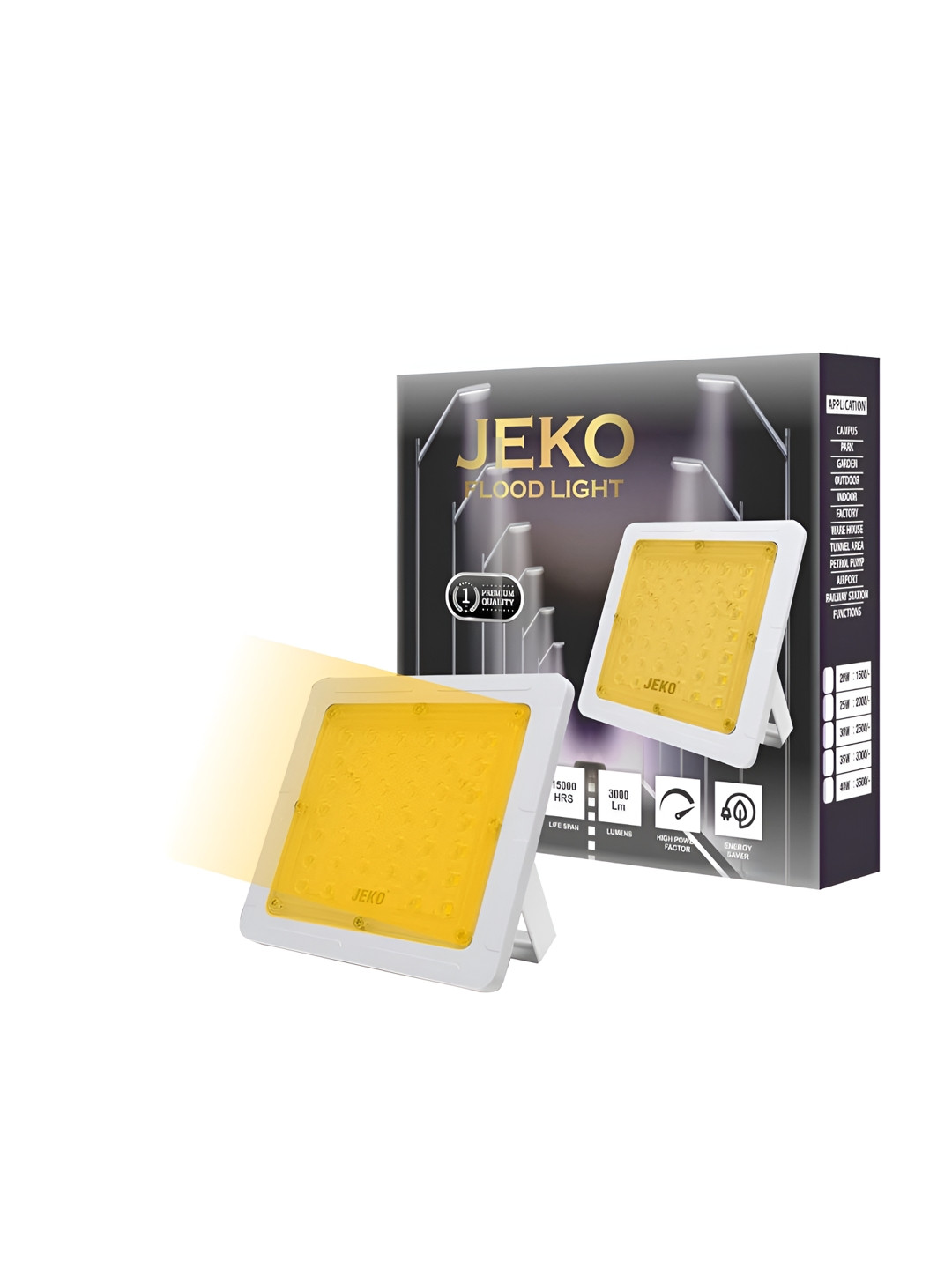 JEKO Yellow 25W LED Street Lamp Outdoor Light