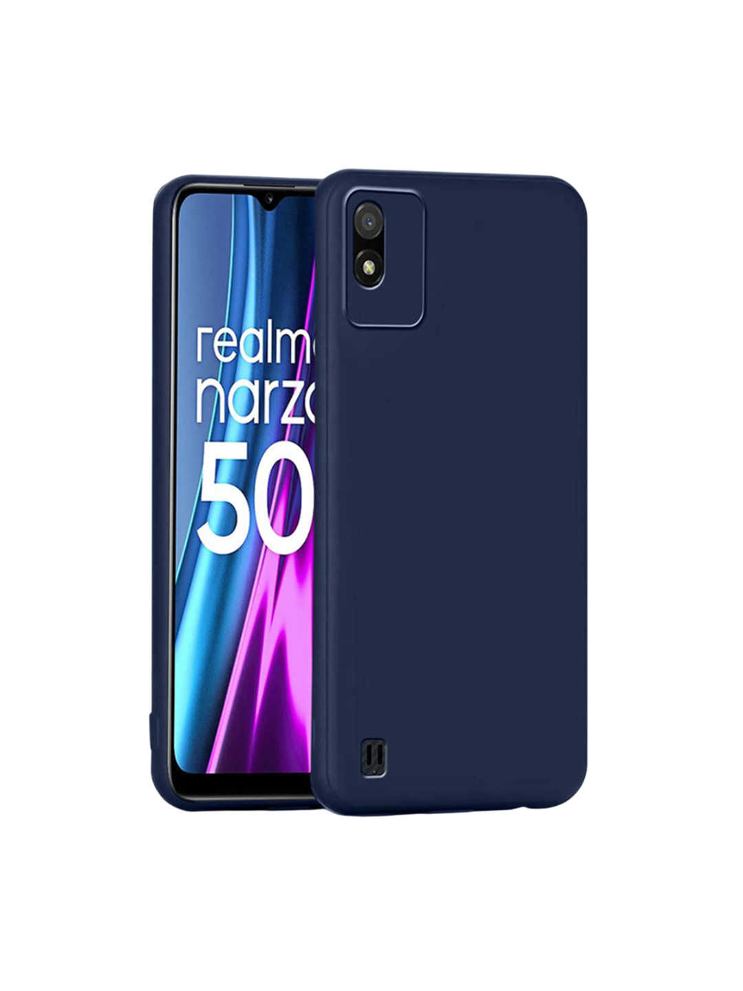 LIRAMARK Impact Resistant Silicone Realme Narzo 50i Back Case
