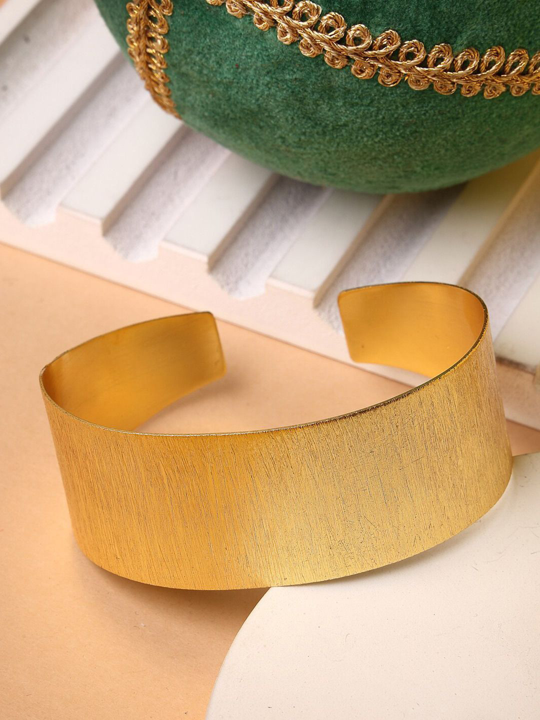 Anouk Women Gold-Plated Western Cuff Bracelet