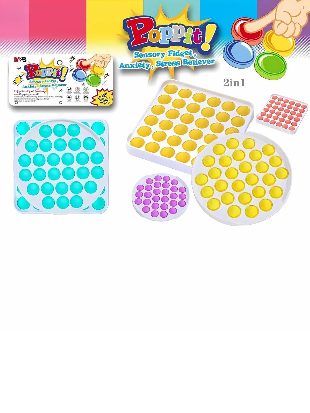 YK Pack of 2 Gaming Accessory Activity Toys and Games