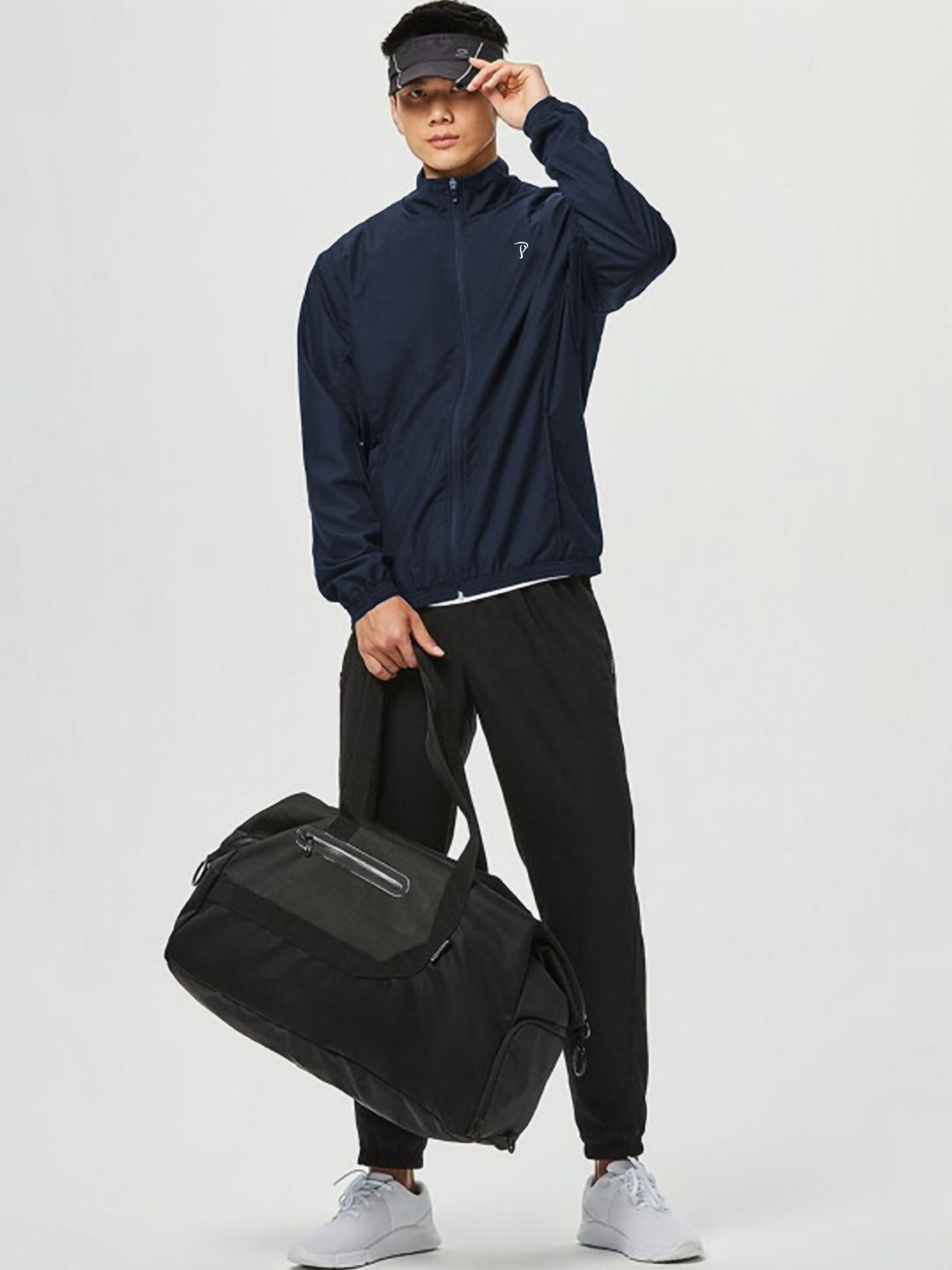 MOUNTAIN COLOURS Men Windcheater And Water Resistant Sporty Jacket With Embroidered