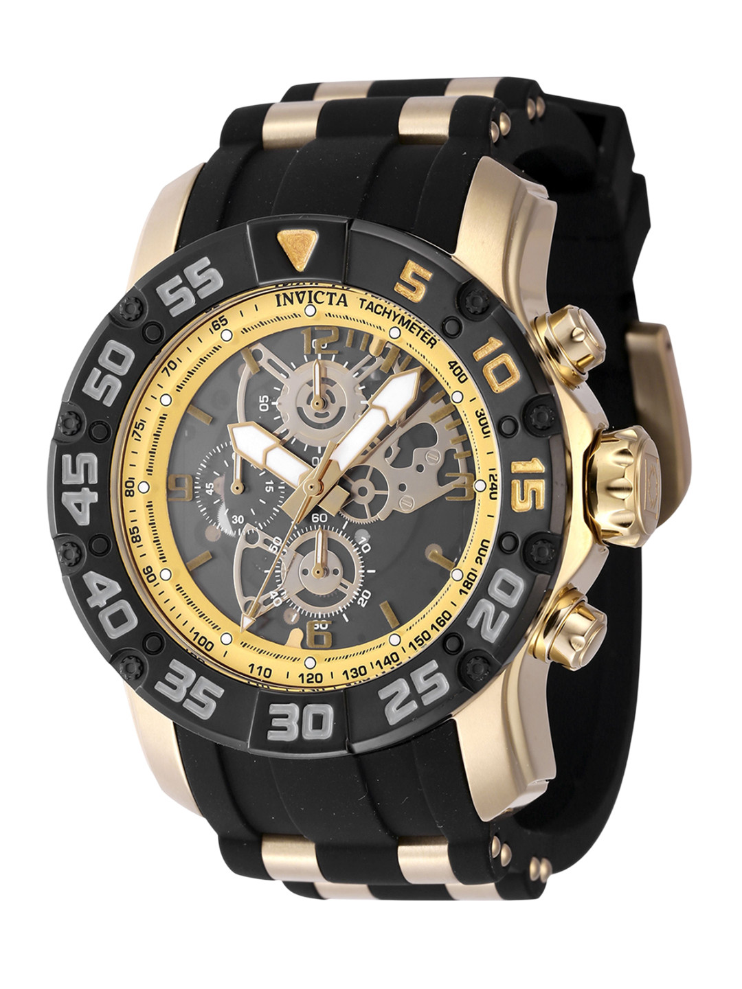 Invicta Men Skeletonized Dial Analogue Watch 48065