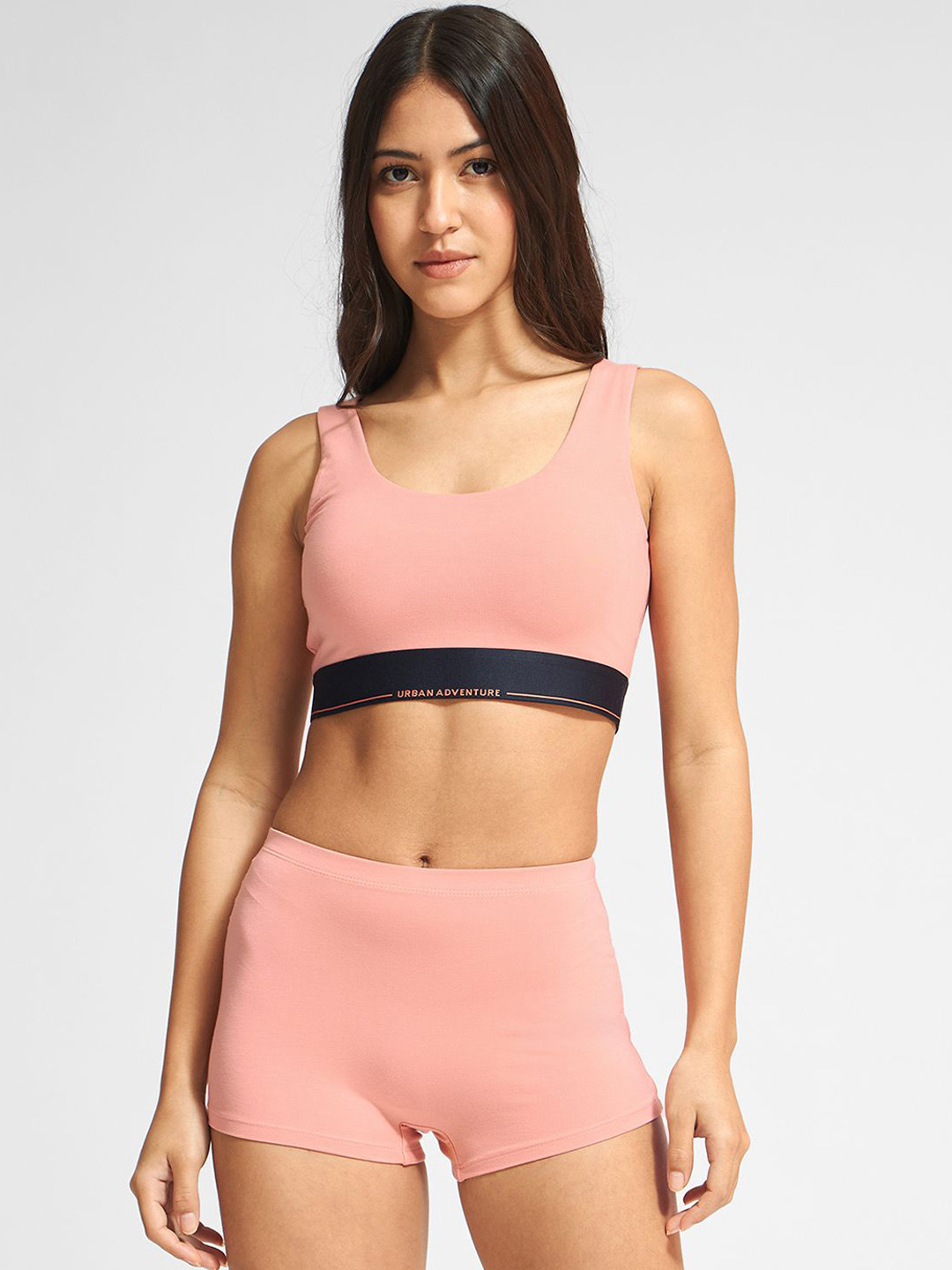 URBAN ADVENTURE Mid Rise Boy Shorts Briefs 1UAW-019(PINK)