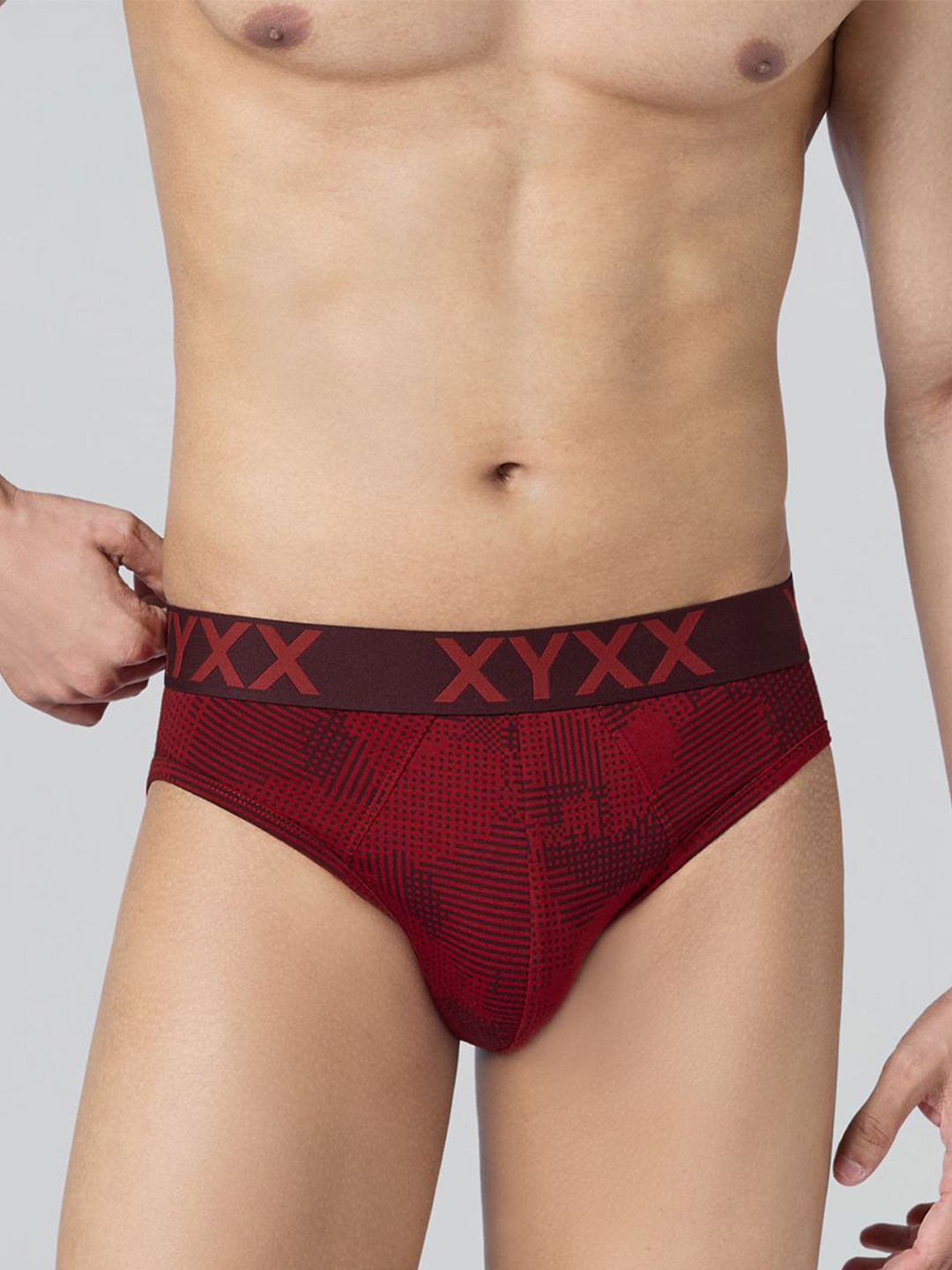 XYXX Men Metrix Cotton Modal Printed Brief