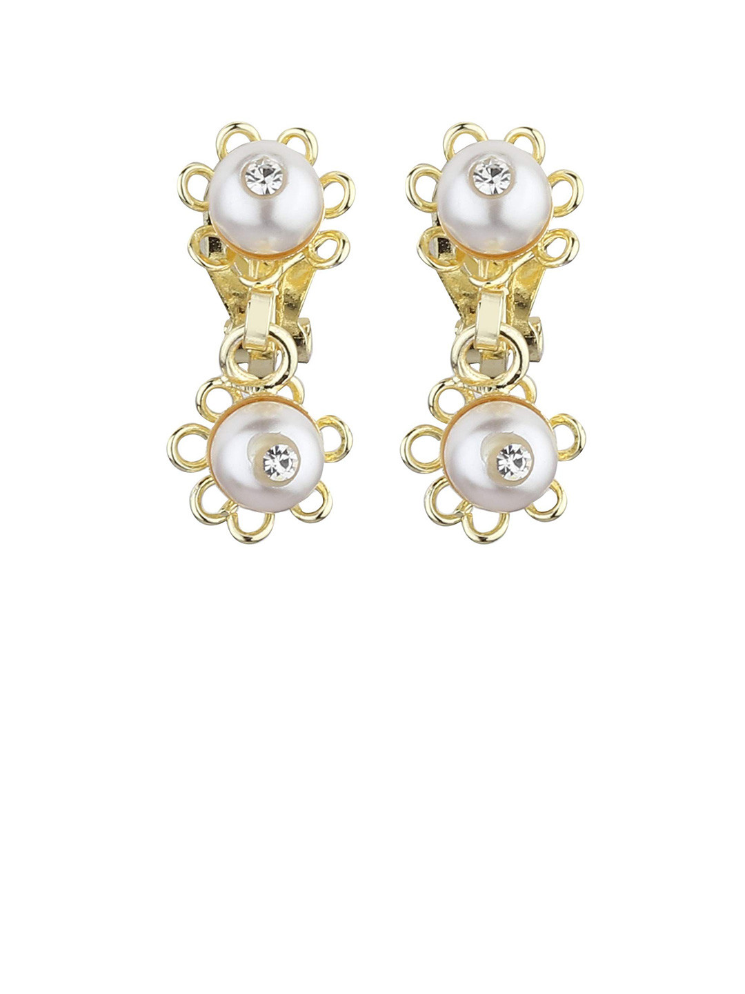 FirstBlush Women's with Clip-On  Premium Gold-Plated  Non-Piercing Earrings