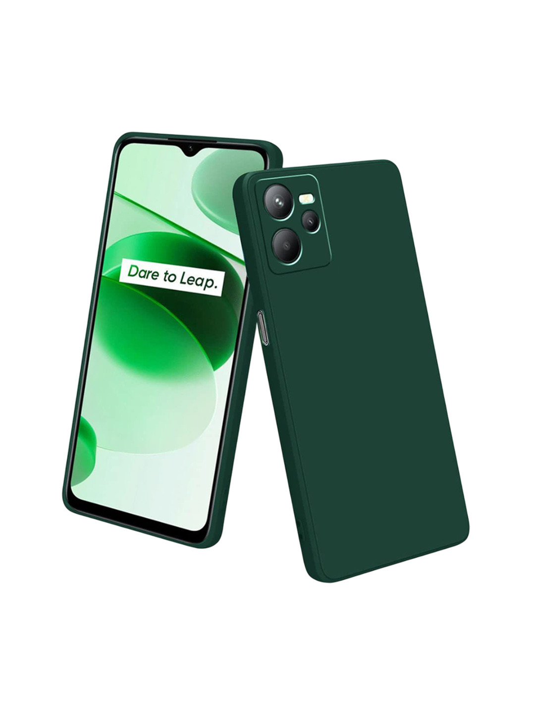 LIRAMARK Realme C35/ Realme Narzo 50A Prime Silicone Soft Back Cover Case