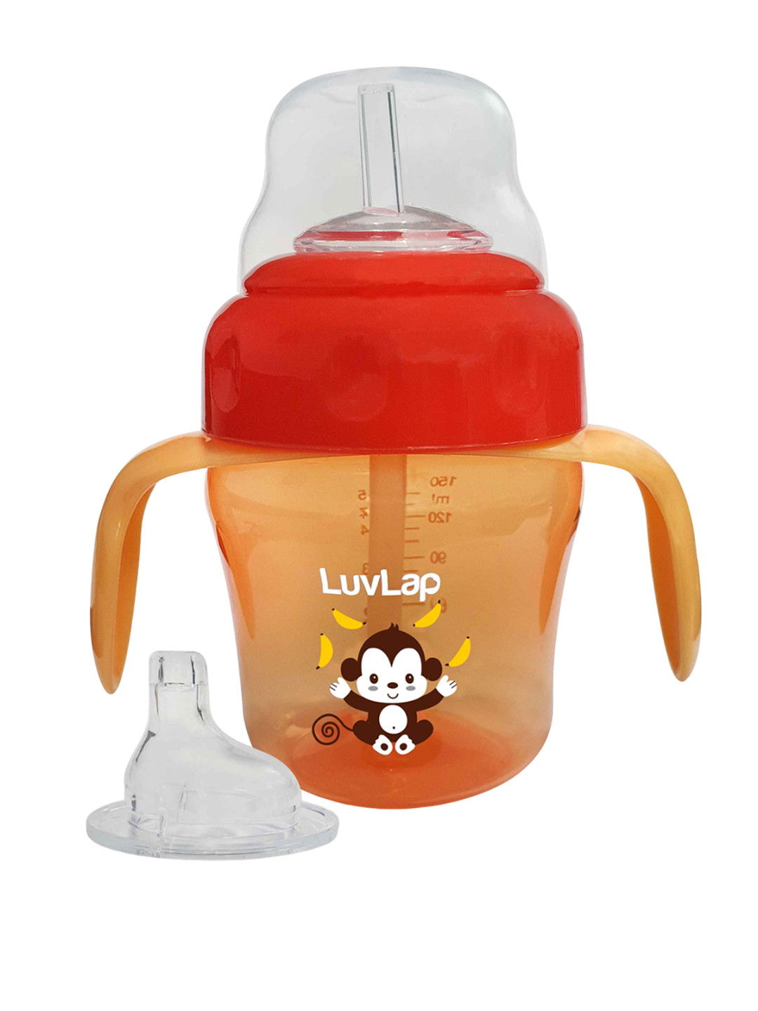 LuvLap Orange-Coloured Anti-Spill Baby Sipper150ml