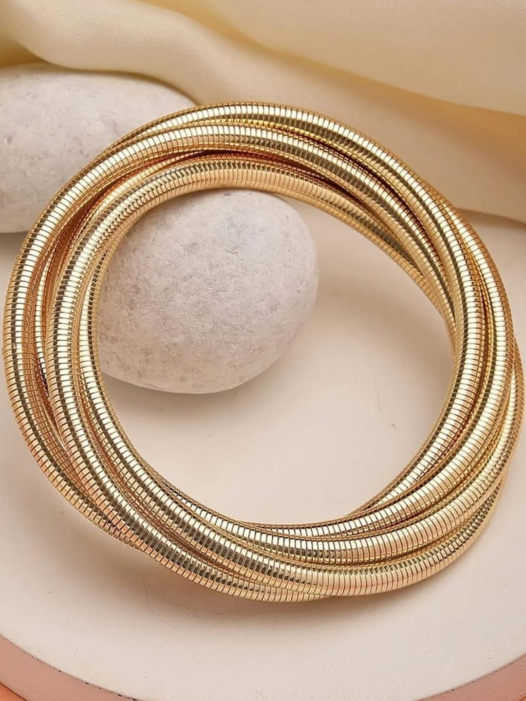 Shivarth Women Gold-Plated Layer Style Bracelet