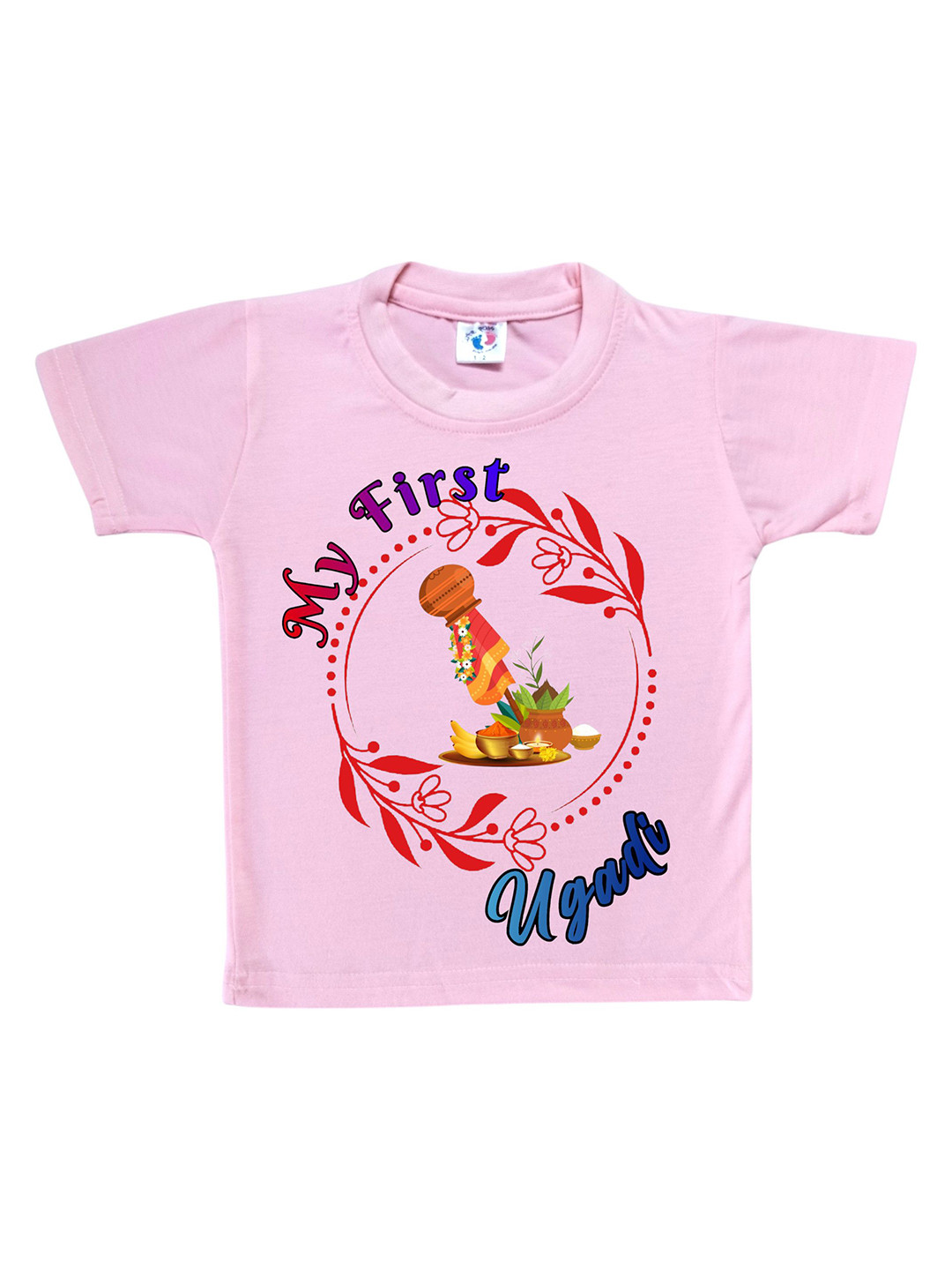 Cute Pals Girls Printed Raw Edge T-shirt