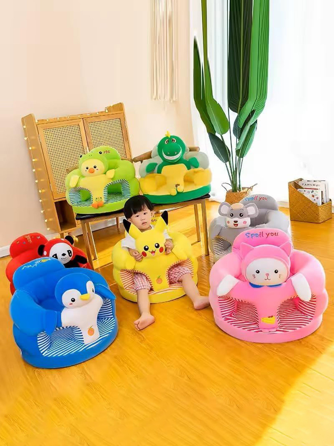 KIDS WONDERS Grey Micky Kids Cotton Soft Toy