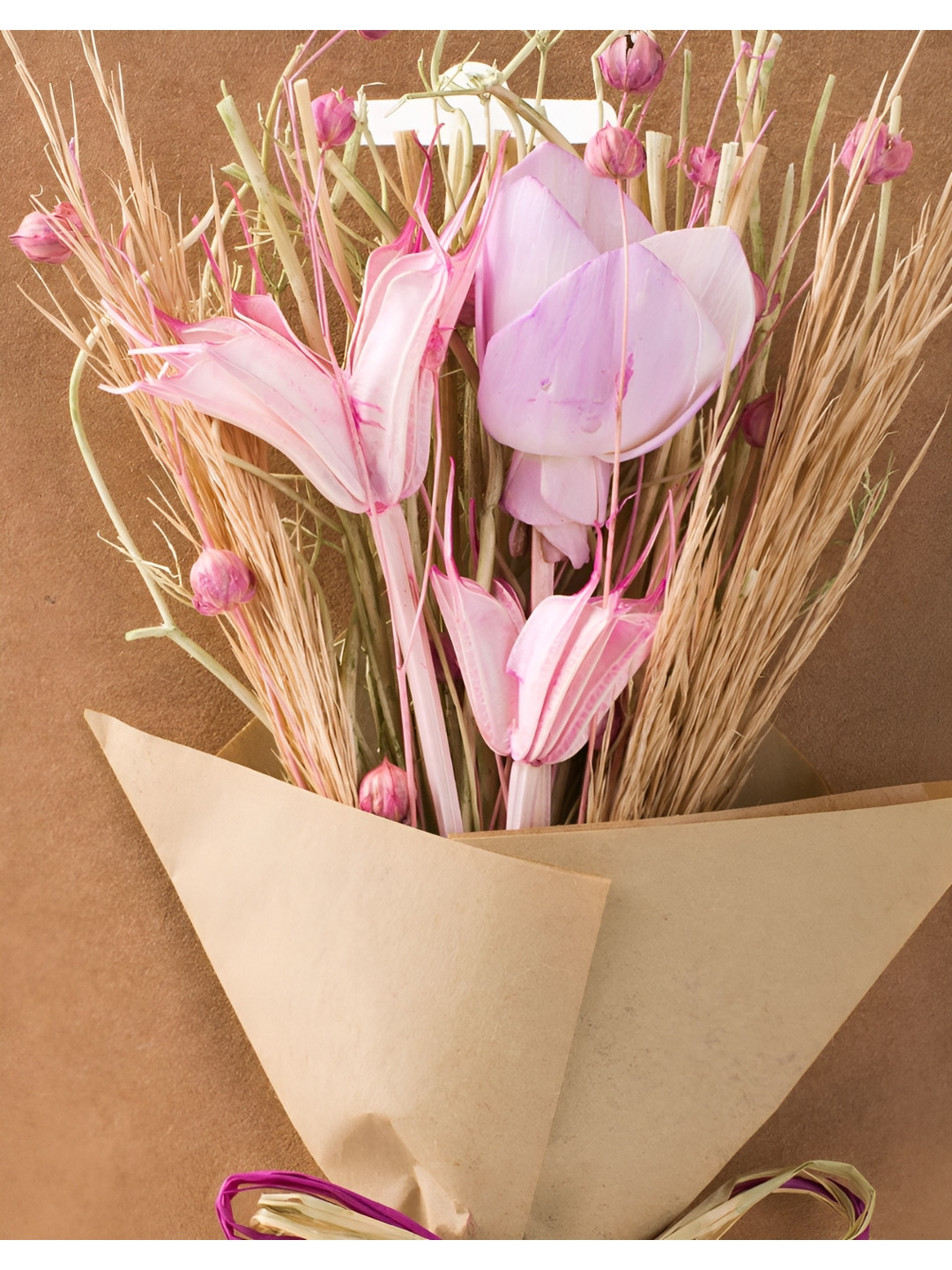 Fabindia Purple & Beige Mehak Dried Artificial Flower