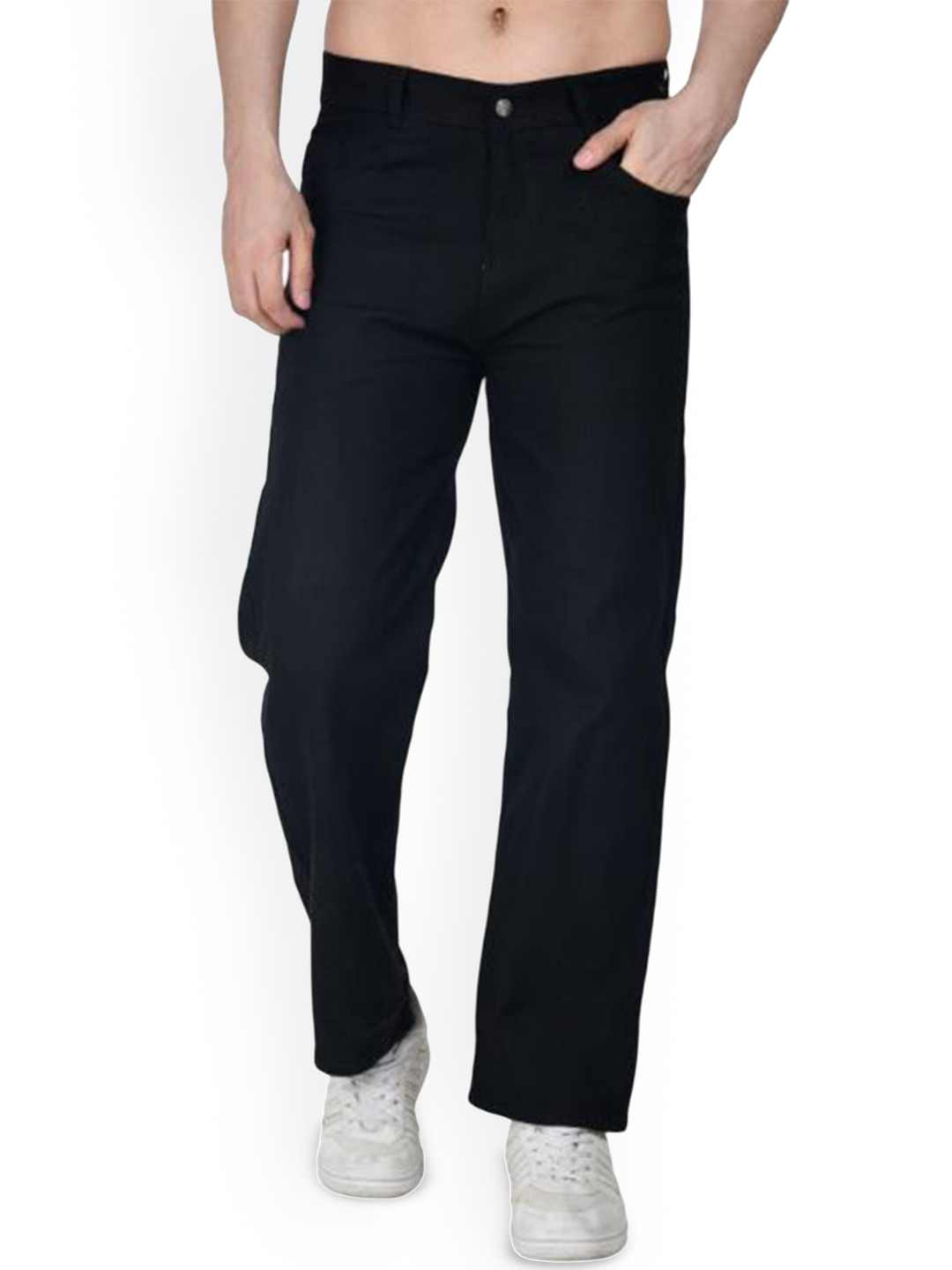 MAAHIT Men Slim Fit Mid-Rise Clean Look Stretchable Jeans