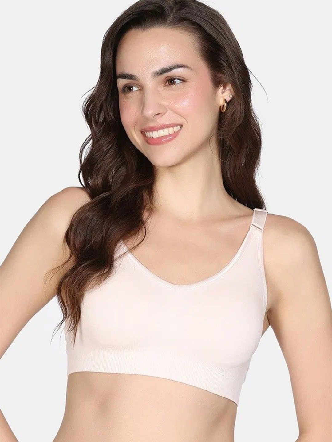 Zivame Full Coverage Lightly Padded Seamless T-shirt Bra