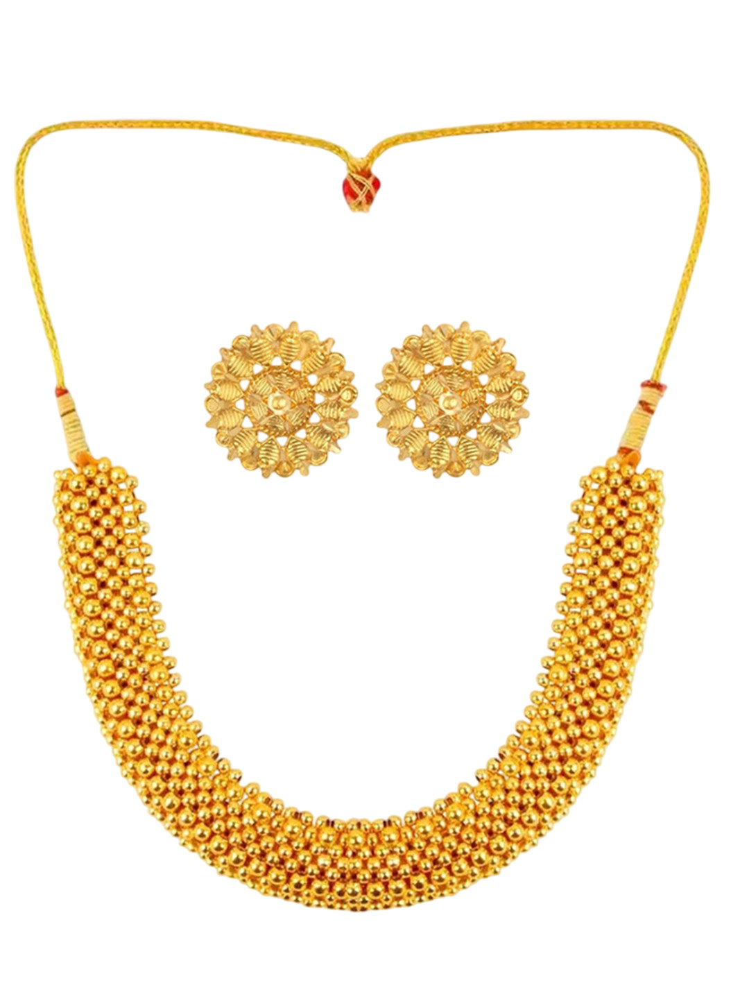 Heer Collection  1gm Gold Micron Plated Jewellery Set