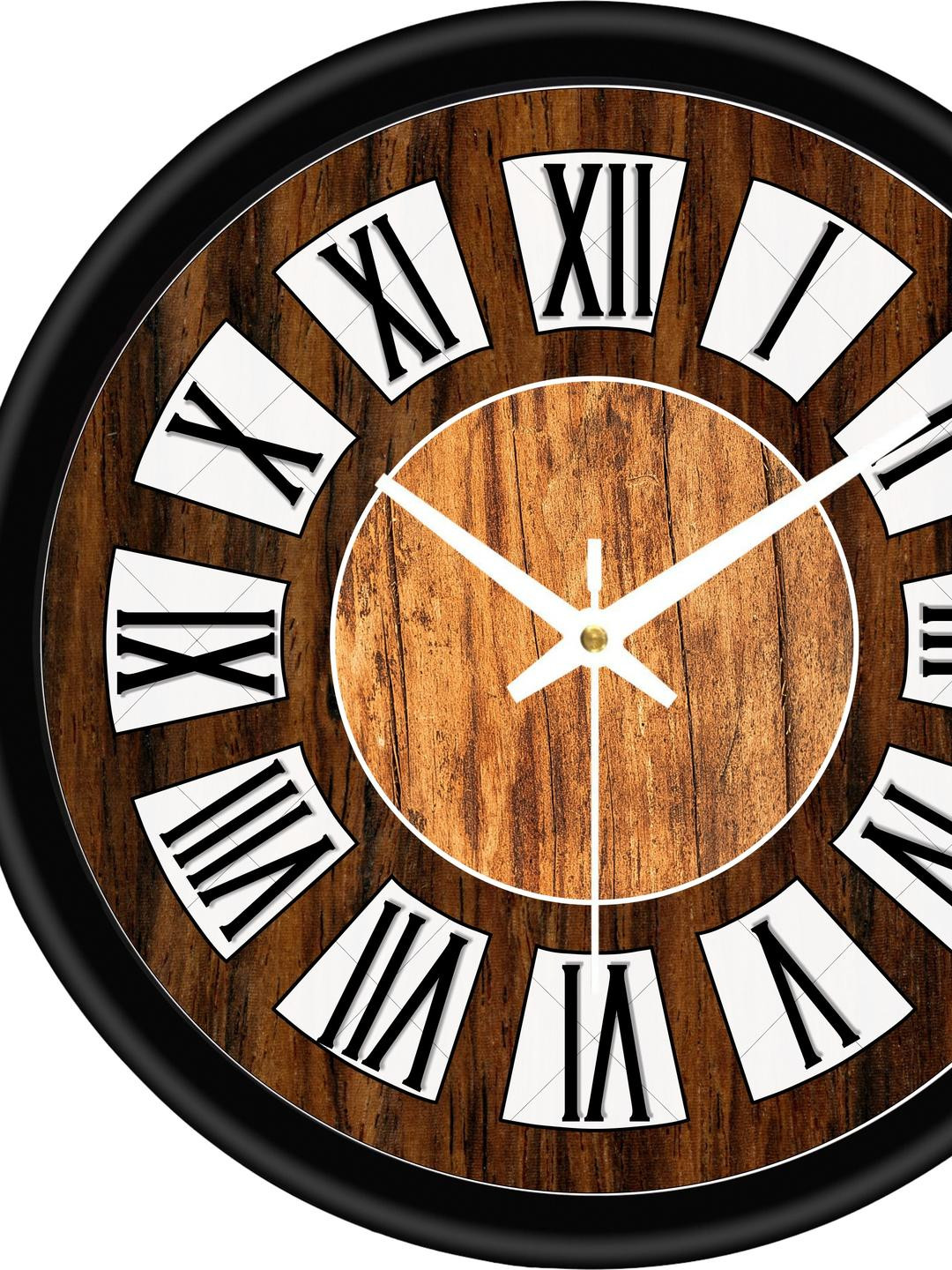 Arpita Crafts Black Vintage Wall Clock