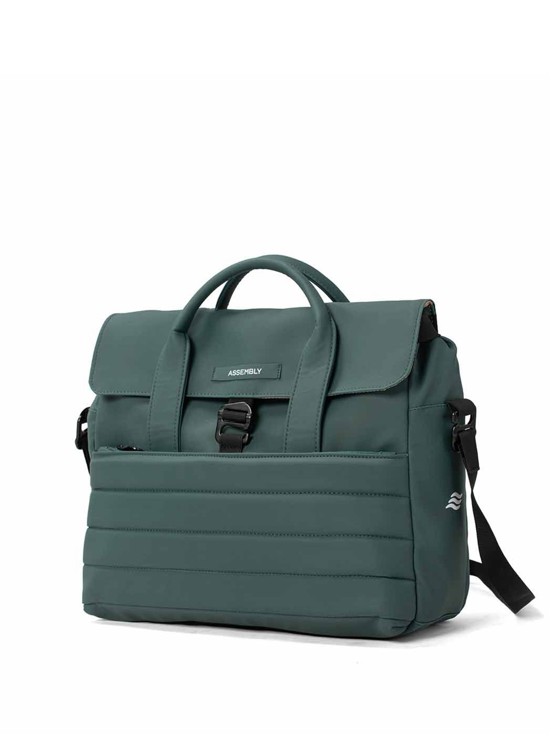 Assembly Stark Green Premium Messenger Laptop Bag with Adjustable Strap