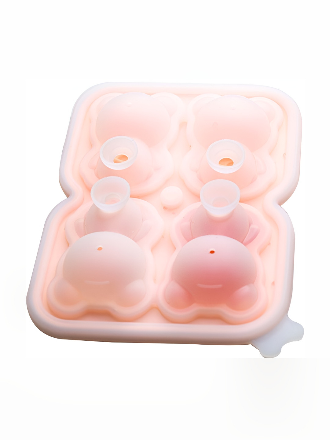 NATURALLY YOURS Pink Bear Shape Silicone Ice Moulds
