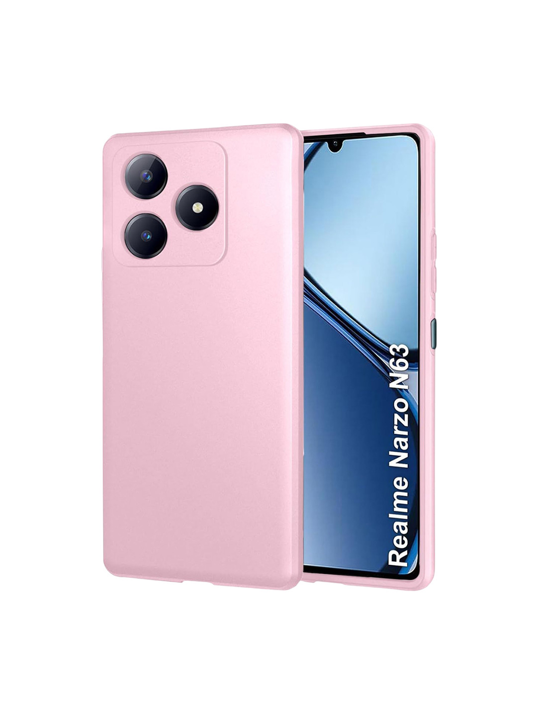 LIRAMARK Scratch-Resistant Realme C63 / Realme Narzo N63 4G Silicone Soft Back Case