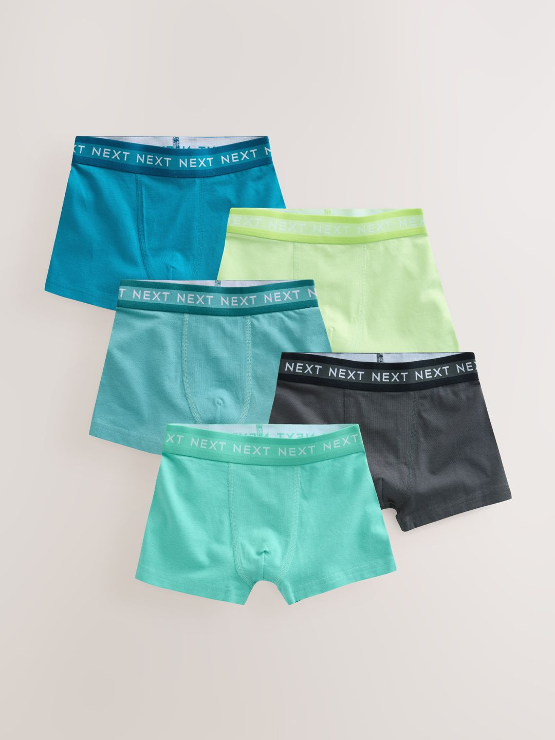 NEXT Boys Pack Of 5 Solid Trunks - AA7502