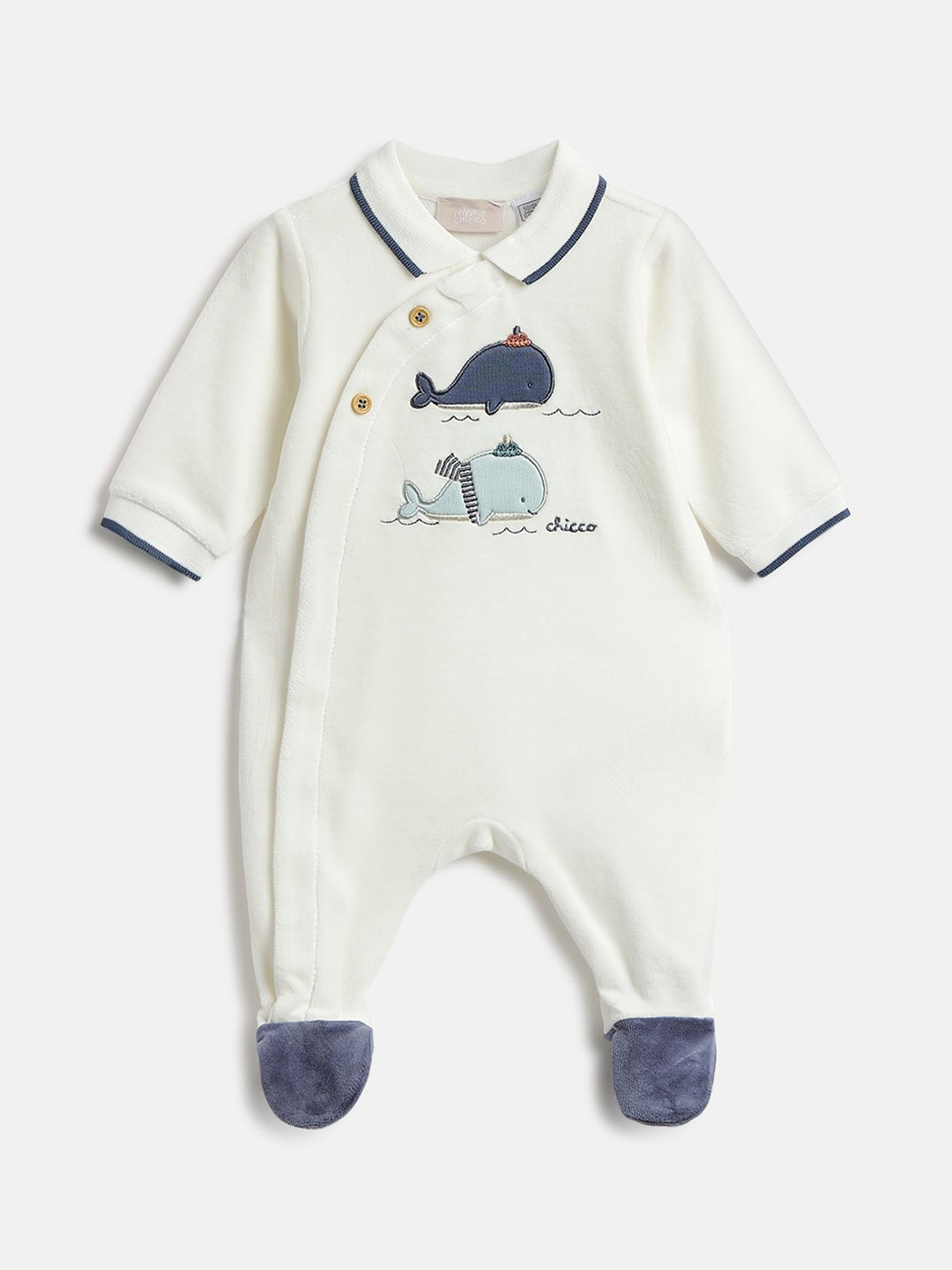 Chicco Boys Applique Front Opening Sleepsuit