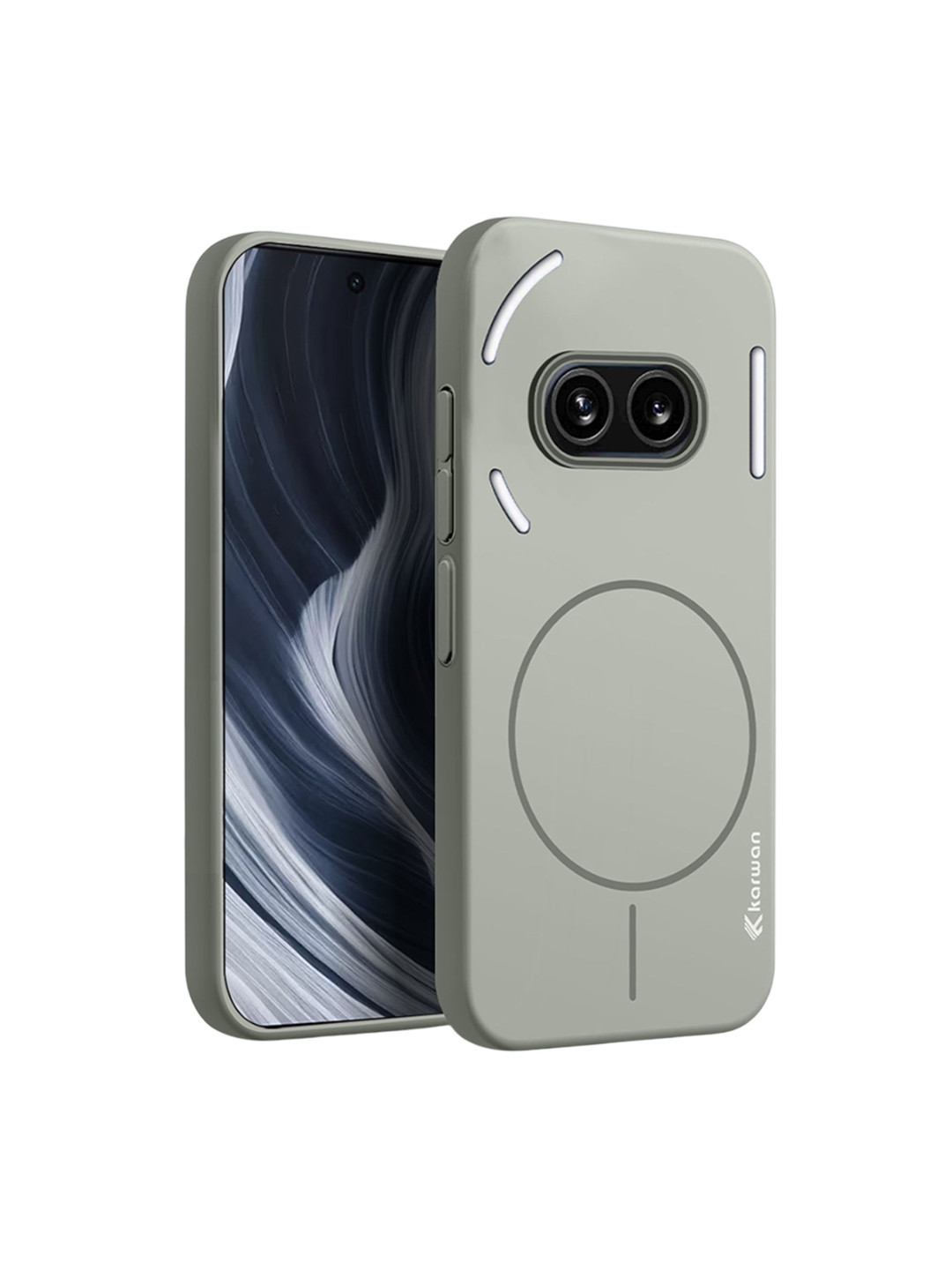 Karwan Unisex Solid Nothing 2A Mag-Safe Back Case