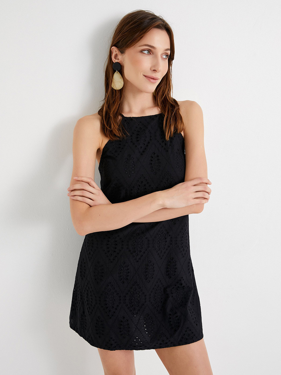 Koton Women A-Line Mini Cotton Dress