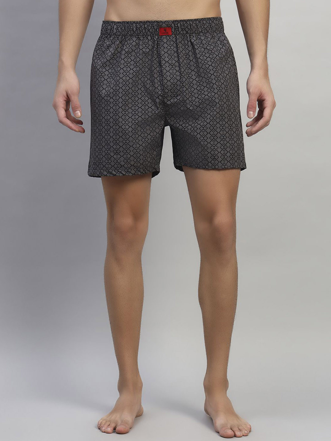 Cantabil Printed Boxer MBOX00029_GREY