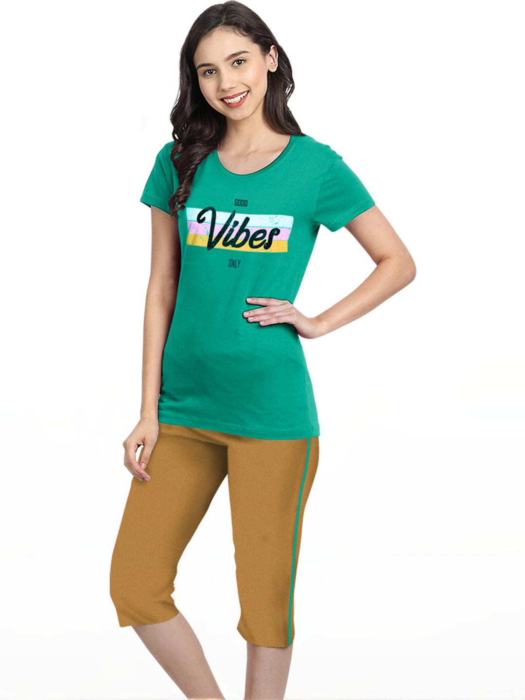 ACTLIVE Kids-Girls Green Clothing Set