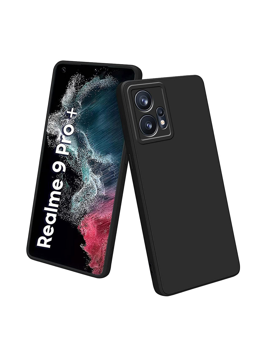 LIRAMARK Unisex Silicone Impact Resistant Realme 9 Pro Plus 5G Back Case