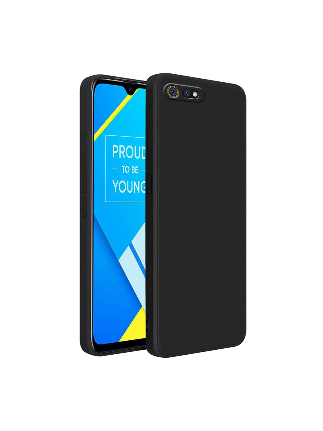 LIRAMARK Impact Resistant Silicone Realme C2 Back Case