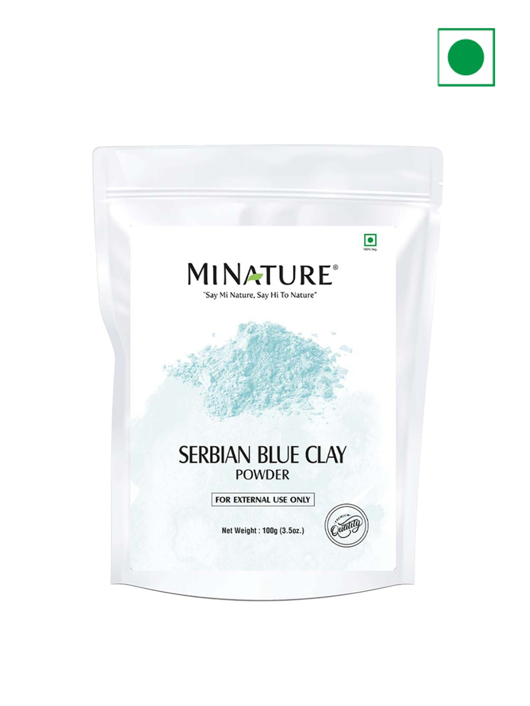 MINATURE Serbian Blue Clay Powder For Unclogs Pores- 100 g