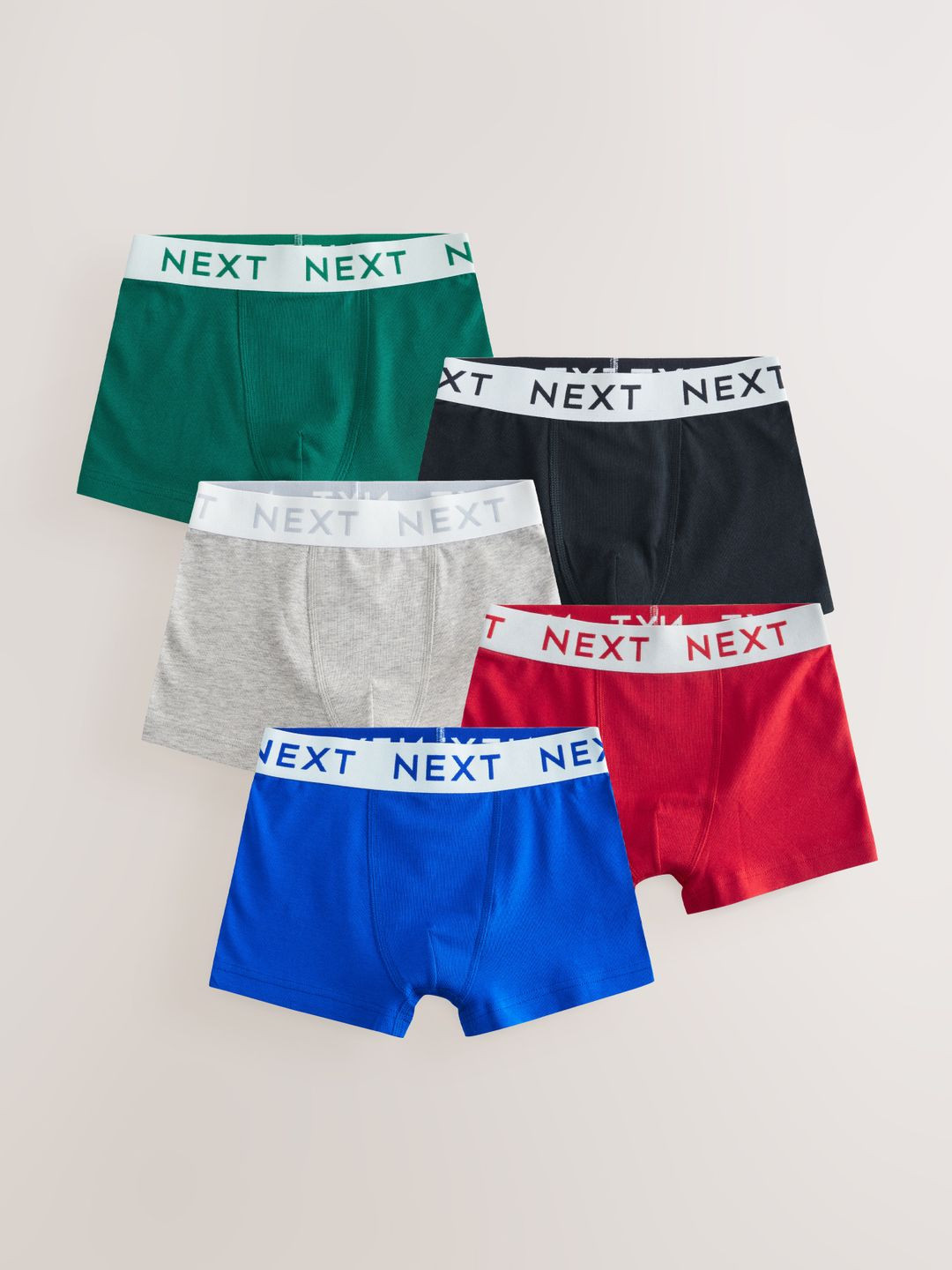 NEXT Boys Pack Of 5 Solid Trunks - AA7502