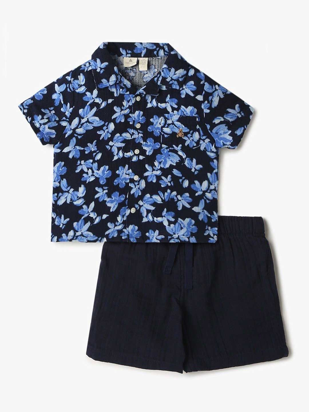 GAP Boys All Over Printed Woven Pure Cotton Shirt and Shorts