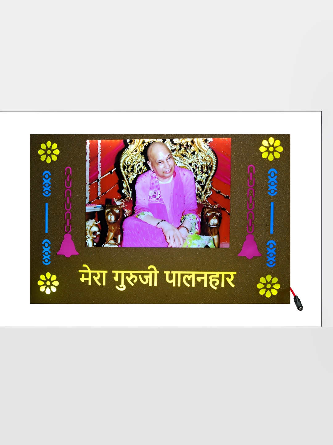SHRI KHATU SHYAM CREATION Pink Religious Printed MDF Wall Photo Frame