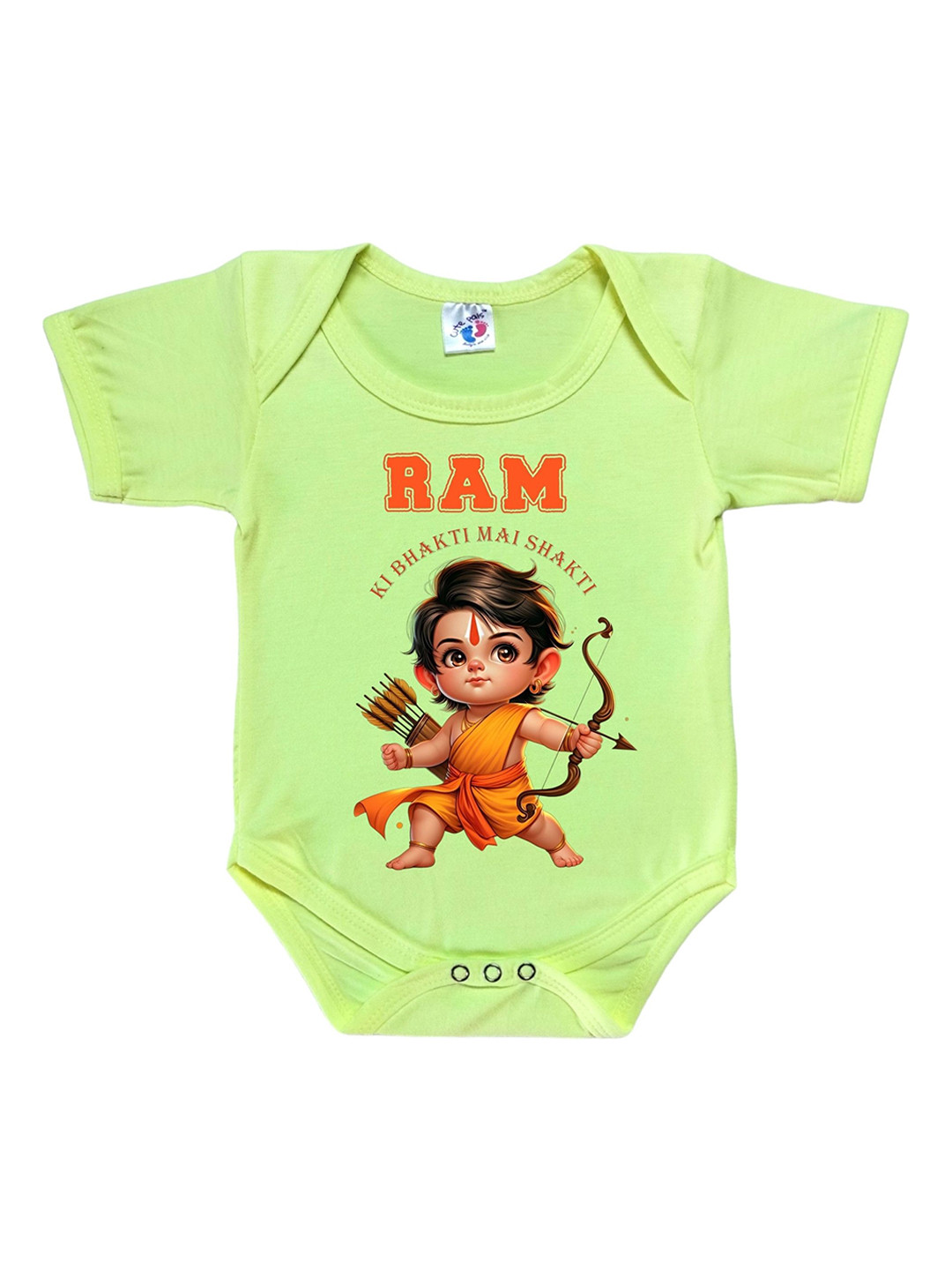 Cute Pals Kids My First Ram Navami Printed Cotton Bodysuit