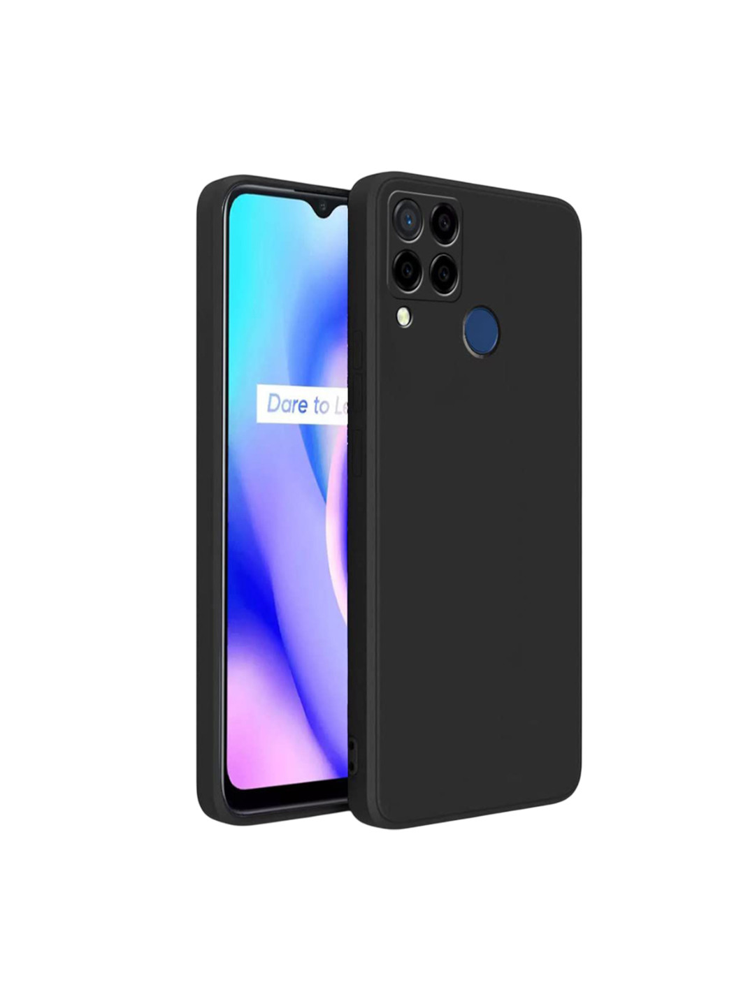 LIRAMARK Impact Resistant Silicone Realme C15 Back Case