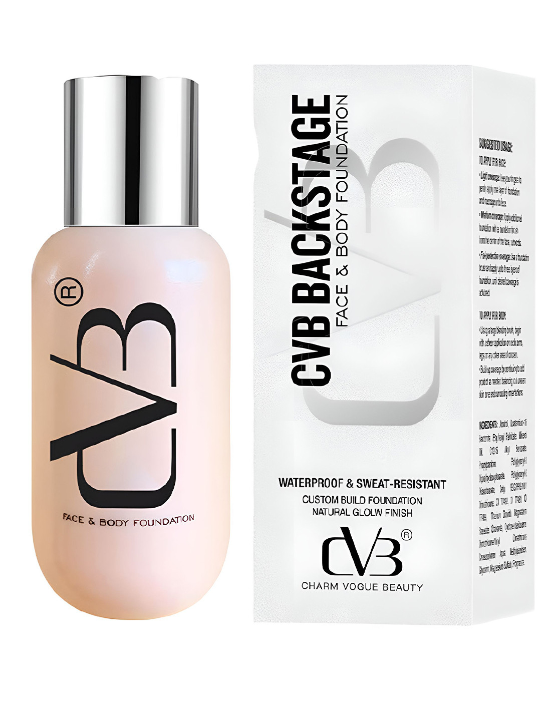 CVB Backstage Waterproof Face & Body Foundation - 55 ml - White Ivory